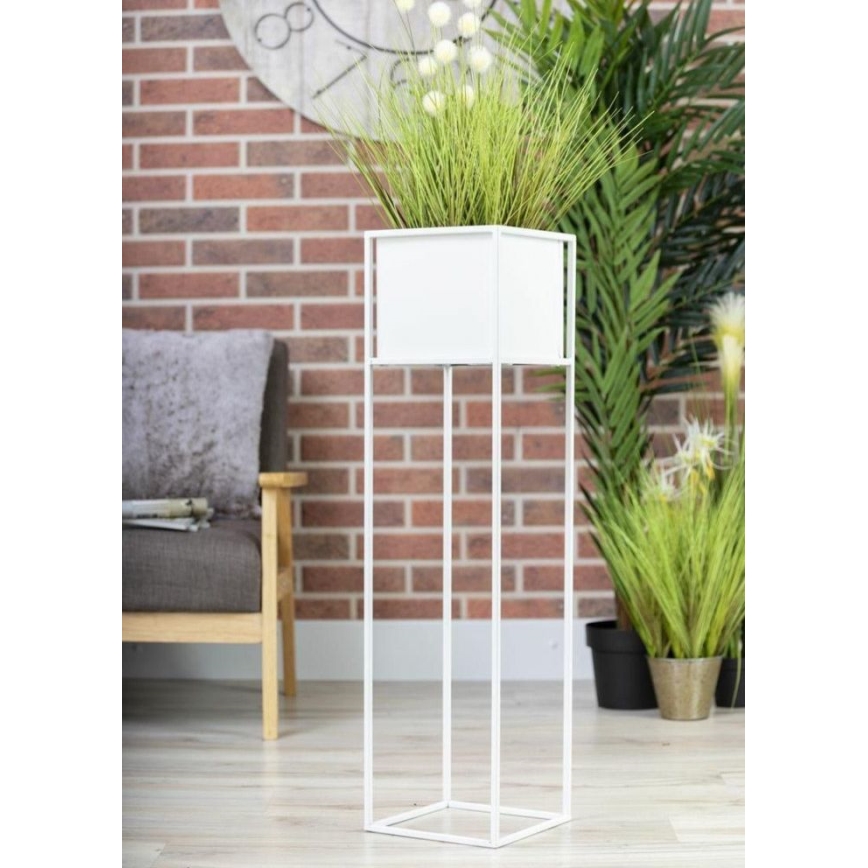 Soporte para plantas 90x24 cm blanco