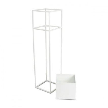 Soporte para plantas 90x24 cm blanco