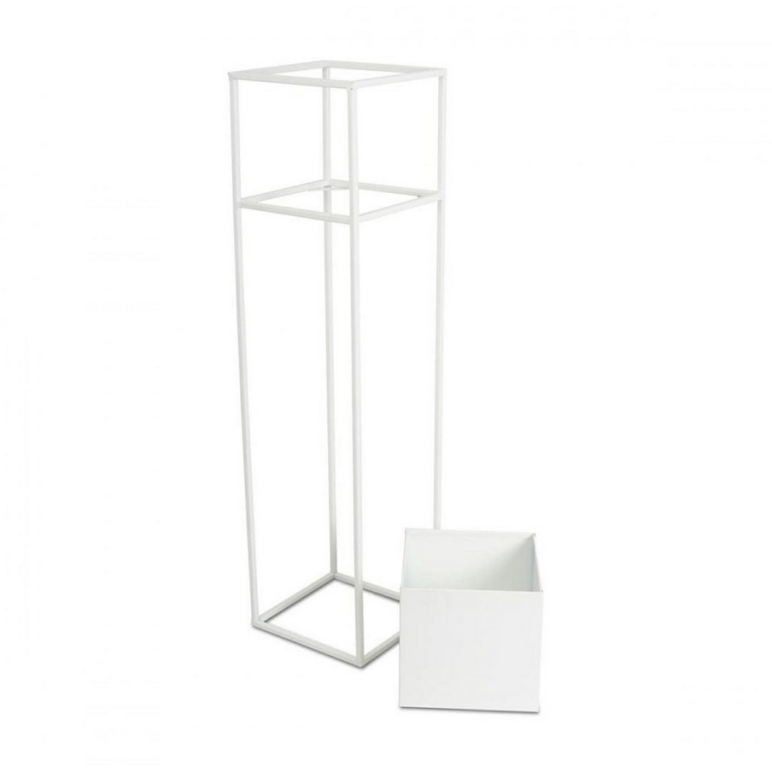 Soporte para plantas 90x24 cm blanco