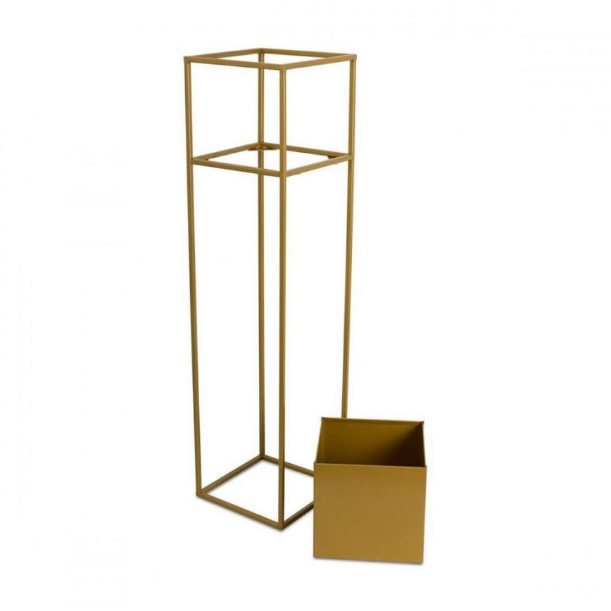 Soporte para plantas 90x24 cm dorado