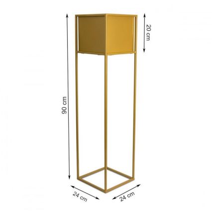 Soporte para plantas 90x24 cm dorado