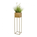Soporte para plantas 90x24 cm dorado