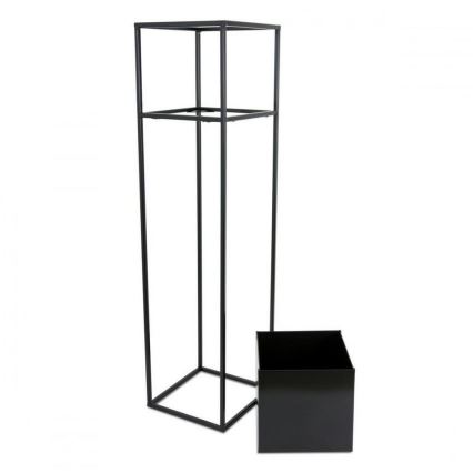 Soporte para plantas 90x24 cm negro