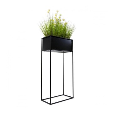 Soporte para plantas 90x44 cm negro