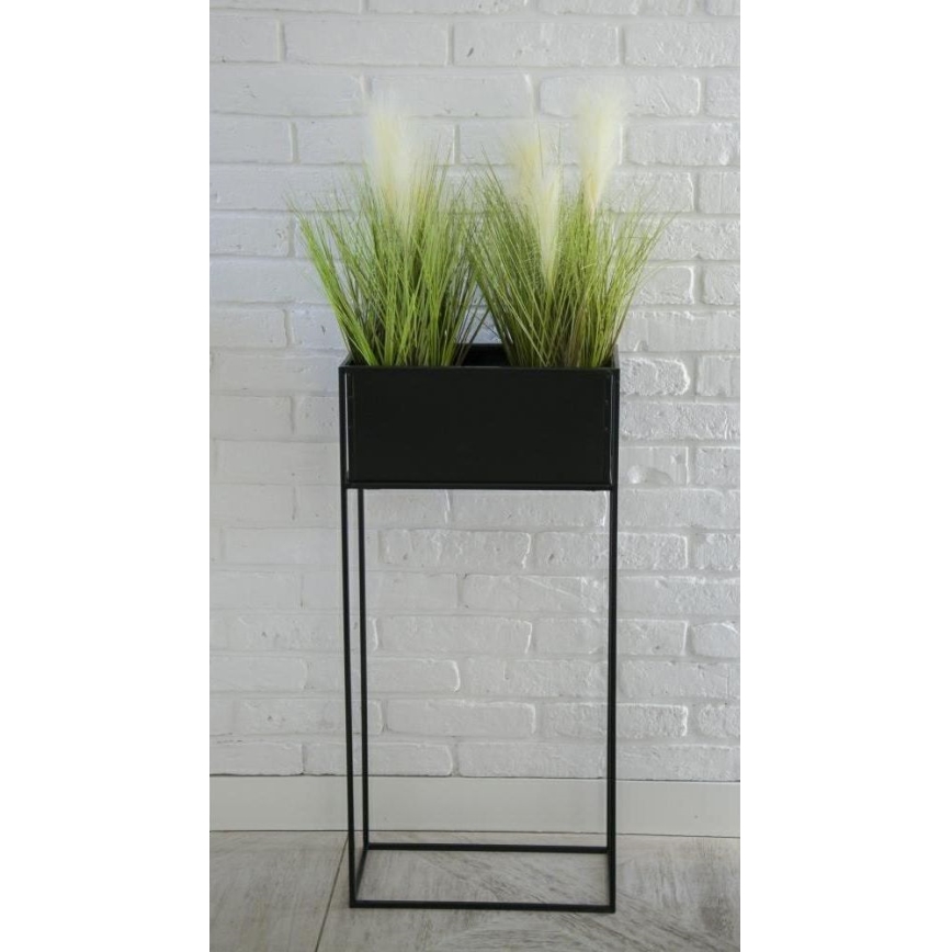 Soporte para plantas 90x44 cm negro