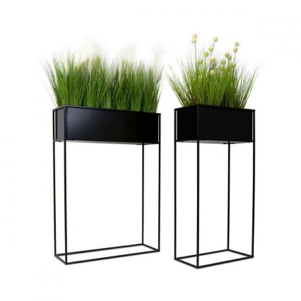 Soporte para plantas 90x44 cm negro