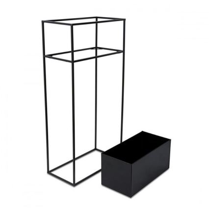 Soporte para plantas 90x44 cm negro