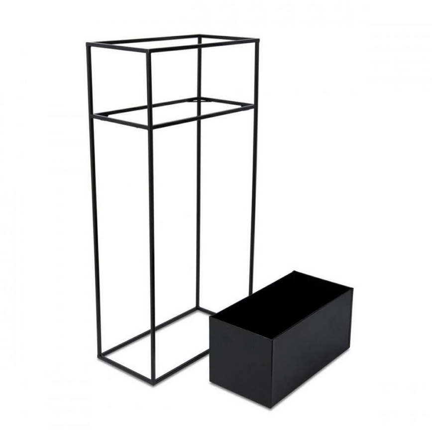 Soporte para plantas 90x44 cm negro