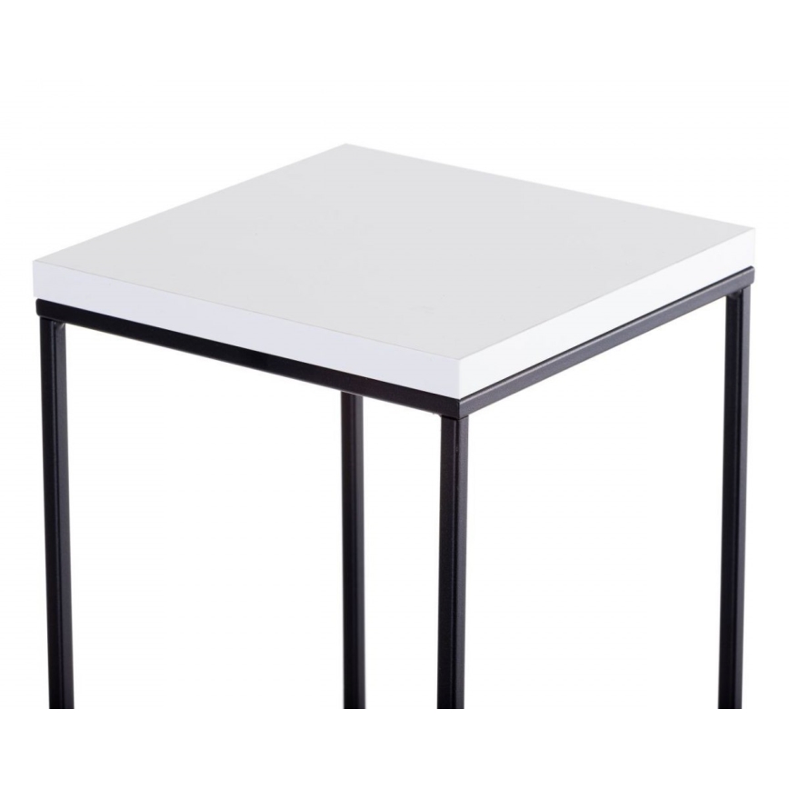 Soporte para plantas BASICLOFT 40x24 blanco/negro