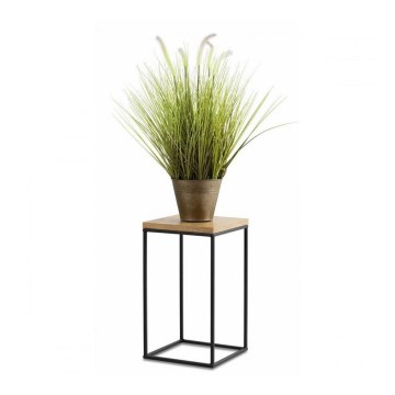 Soporte para plantas BASICLOFT 40x24 negro/marrón