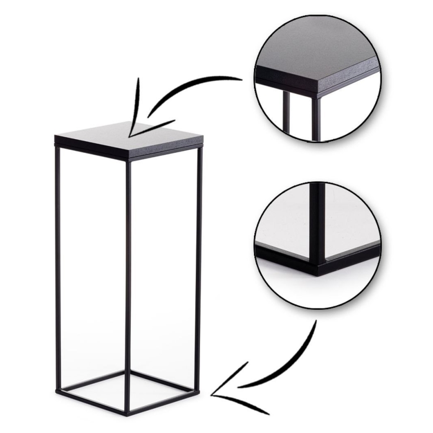 Soporte para plantas BASICLOFT 60x24 negro