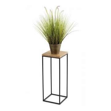 Soporte para plantas BASICLOFT 60x24 negro/marrón
