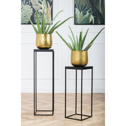 Soporte para plantas BASICLOFT 80x24 negro