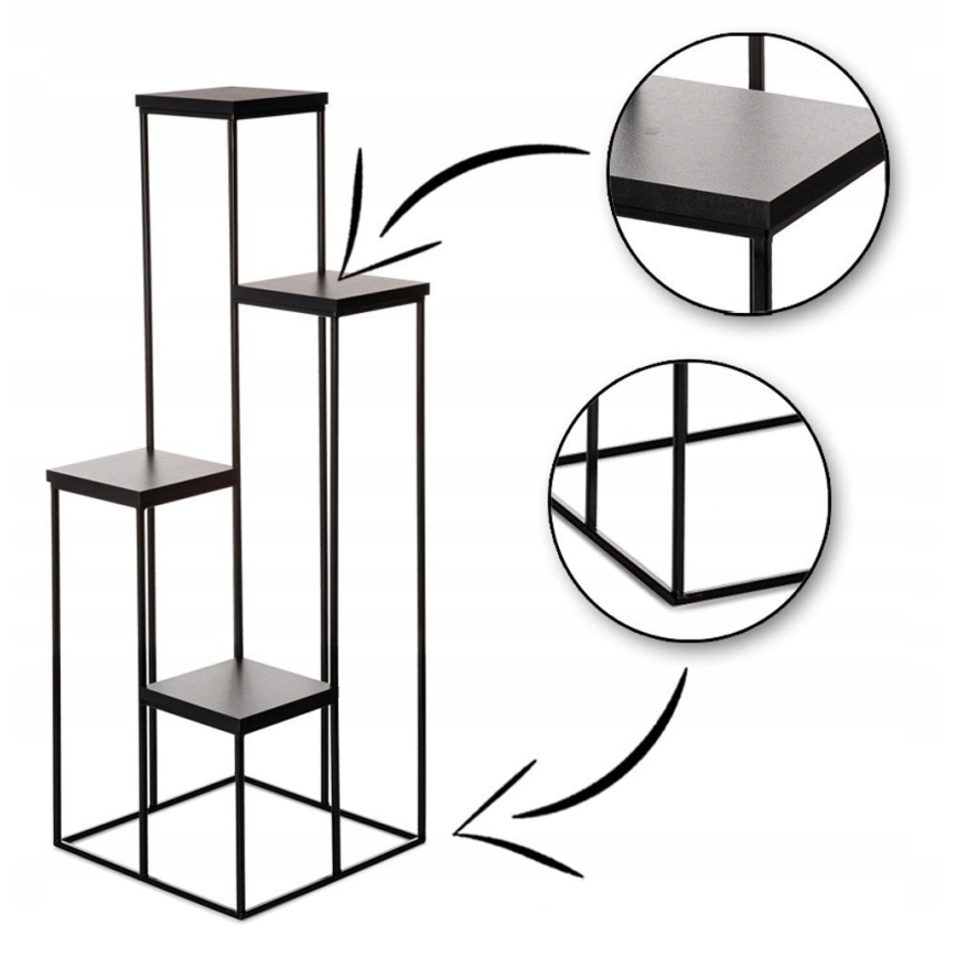 Soporte para plantas KASKADA 110x40 negro