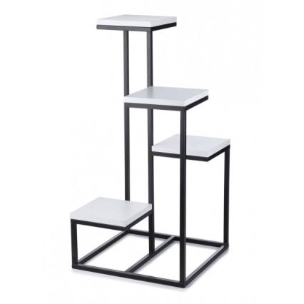 Soporte para plantas KASKADA 79x40 negro/blanco