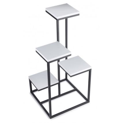 Soporte para plantas KASKADA 79x40 negro/blanco