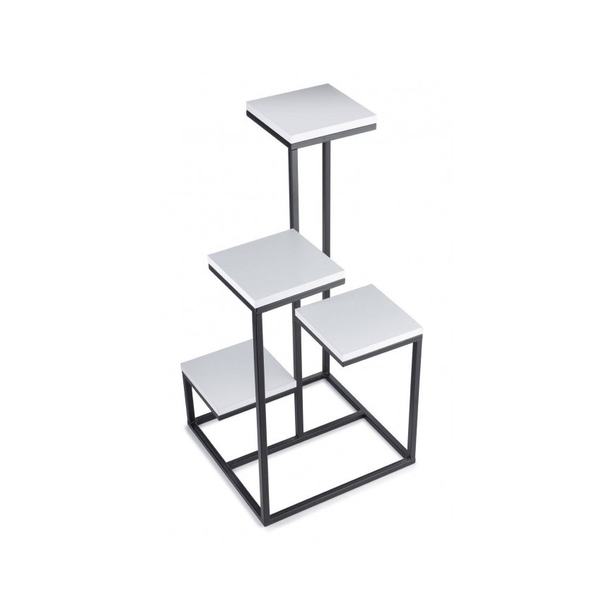 Soporte para plantas KASKADA 79x40 negro/blanco