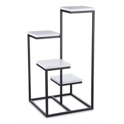 Soporte para plantas KASKADA 79x40 negro/blanco