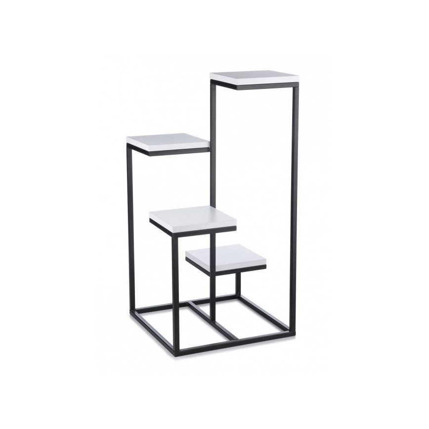 Soporte para plantas KASKADA 79x40 negro/blanco