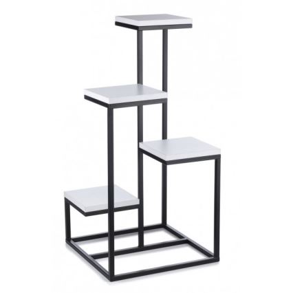 Soporte para plantas KASKADA 79x40 negro/blanco
