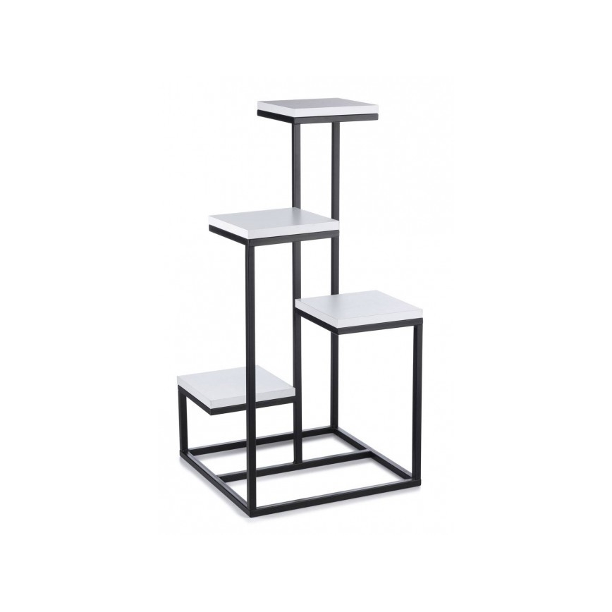 Soporte para plantas KASKADA 79x40 negro/blanco