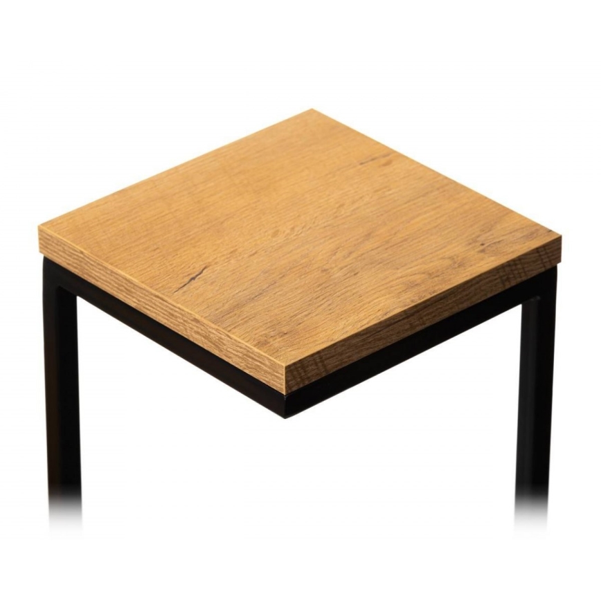 Soporte para plantas KASKADA 79x40 negro/marrón