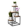 Soporte para plantas KASKADA 79x40 negro/marrón
