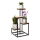 Soporte para plantas KASKADA 79x40 negro/marrón