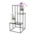Soporte para plantas KASKADA 85x40 cm negro