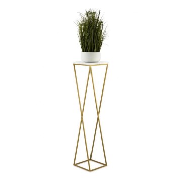 Soporte para plantas LOFT 100x24 cm dorado/blanco