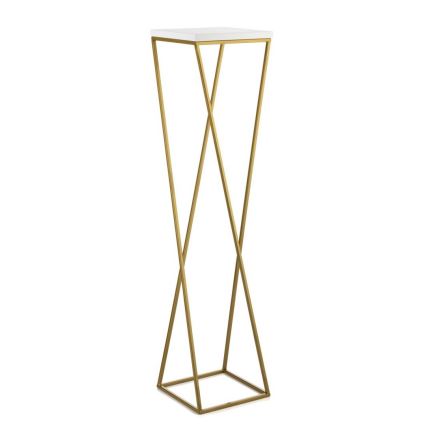 Soporte para plantas LOFT 100x24 cm dorado/blanco
