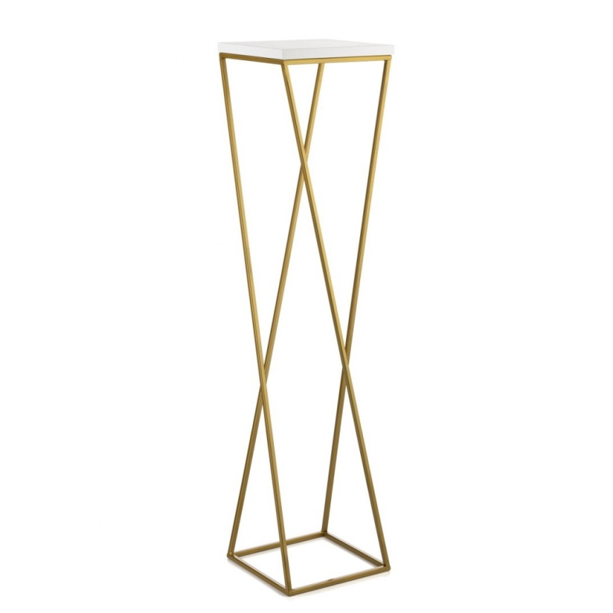 Soporte para plantas LOFT 100x24 cm dorado/blanco