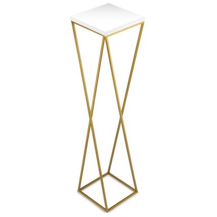 Soporte para plantas LOFT 100x24 cm dorado/blanco