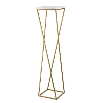 Soporte para plantas LOFT 100x24 cm dorado/blanco