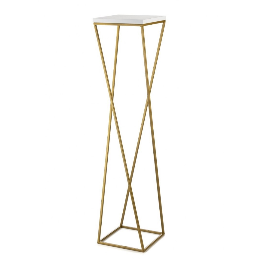 Soporte para plantas LOFT 100x24 cm dorado/blanco