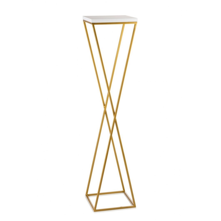 Soporte para plantas LOFT 100x24 cm dorado/blanco