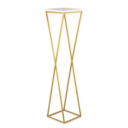 Soporte para plantas LOFT 100x24 cm dorado/blanco