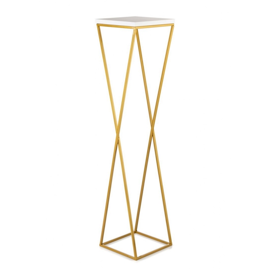 Soporte para plantas LOFT 100x24 cm dorado/blanco