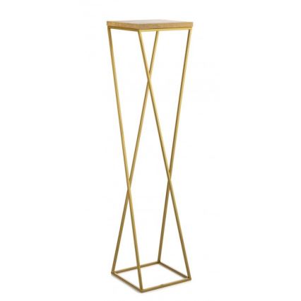 Soporte para plantas LOFT 100x24 cm dorado/marrón