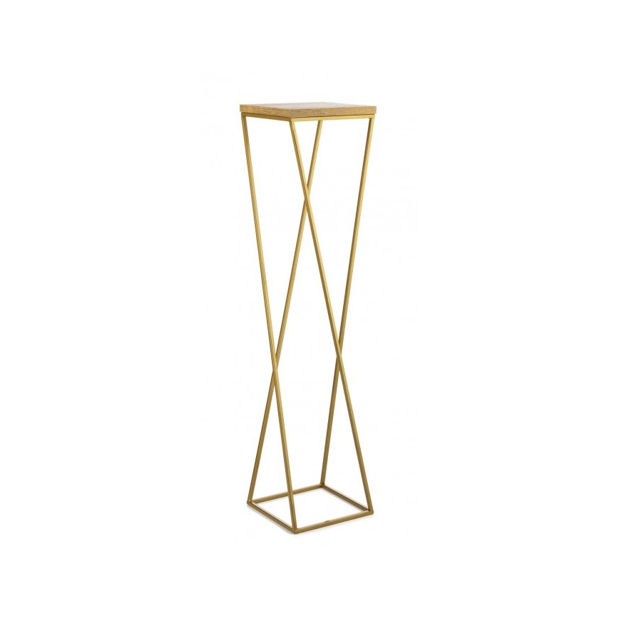 Soporte para plantas LOFT 100x24 cm dorado/marrón