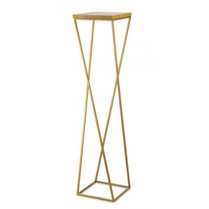 Soporte para plantas LOFT 100x24 cm dorado/marrón