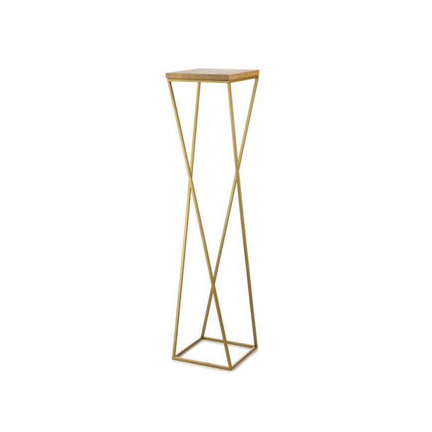 Soporte para plantas LOFT 100x24 cm dorado/marrón