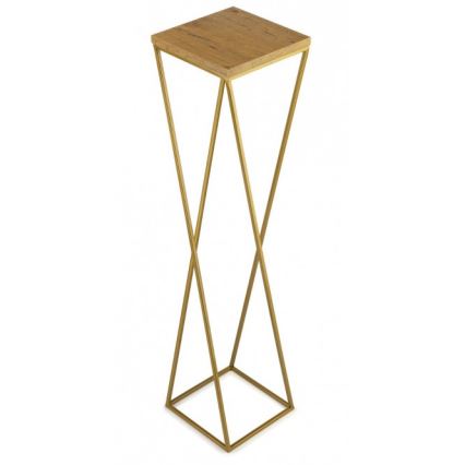 Soporte para plantas LOFT 100x24 cm dorado/marrón