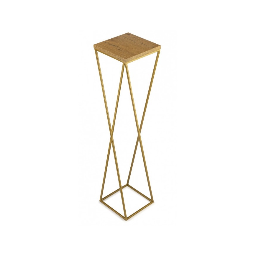 Soporte para plantas LOFT 100x24 cm dorado/marrón