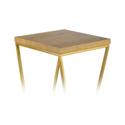 Soporte para plantas LOFT 100x24 cm dorado/marrón