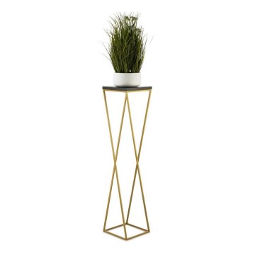 Soporte para plantas LOFT 100x24 cm dorado/negro