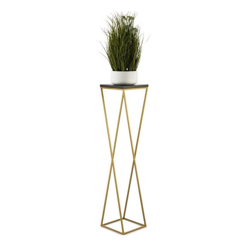 Soporte para plantas LOFT 100x24 cm dorado/negro
