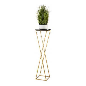 Soporte para plantas LOFT 100x24 cm dorado/negro