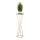 Soporte para plantas LOFT 100x24 cm dorado/negro