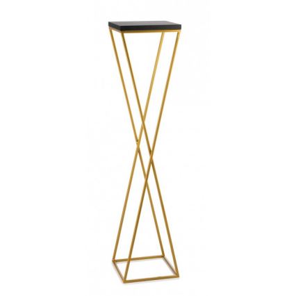 Soporte para plantas LOFT 100x24 cm dorado/negro